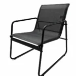 Set Mobilier de Grădină , 4 Piese, Canapea 2 Locuri, 2 Fotolii și Măsuță, Cadru Metalic - imagine 5