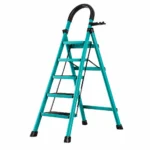 Scara Pliabila cu 5 Trepte Late, At Performance, Metalica, Maxim 150 Kg, Picioare Antialunecare - imagine 3