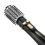 Perie Rotativă cu Uscător HALEY 6 în 1, 1200W, Capete Interșchimbabile, 3 Trepte, Încălzire Rapidă, Protecție Păr, Design Negru - imagine 4