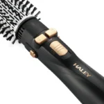 Perie Rotativă cu Uscător HALEY 6 în 1, 1200W, Capete Interșchimbabile, 3 Trepte, Încălzire Rapidă, Protecție Păr, Design Negru - imagine 3