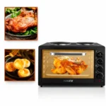 Cuptor Electric HALEY HY-5126, 48L, 2000W, cu Plită Dublă, Ușă din Sticlă - imagine 2