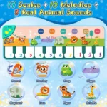 Covoraș Muzical Educativ pentru Copii – Pian Interactiv cu Sunete și Lumini - imagine 6