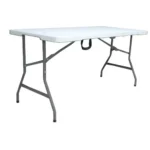 Masa plianta dreptunghiulara politilena, sigurante speciale, cadru din otel, maner transport, sustine 100 kg, 180 x 72 x 70 cm - imagine 5