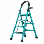 Scara Pliabila cu 4 Trepte Late, At Performance, Metalica, Maxim 150 Kg, Picioare Antialunecare - imagine 3