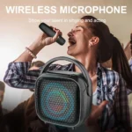 Boxă Portabilă AT Performance Mini ZQS-W3101 – 8W, LED RGB, Microfon Inclus - imagine 3