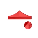 Copertina AT PERFORMANCE pentru acoperis cort tip pavilion, 3 x 3 m, impermeabila, invelis din material textil oxfort 700D, cauciucat Rosu - imagine 2