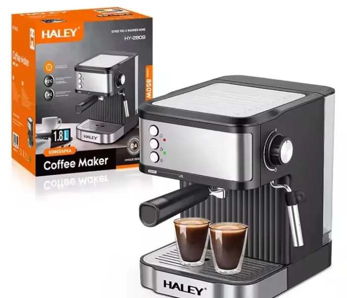 Espressor Automat HALEY, 1.8l, 850W, 20 bar, Argintiu/Negru