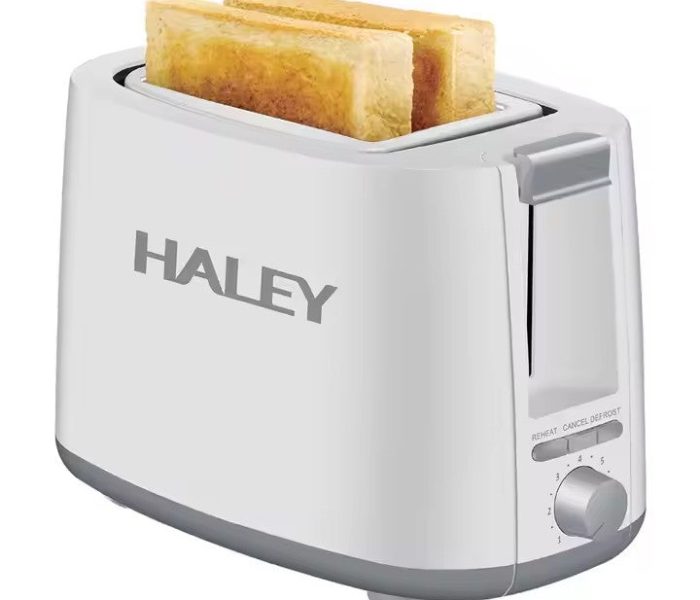 Prajitor de Paine HALEY, 2 Felii, 750W, Automat din Oțel Inoxidabil, Alb