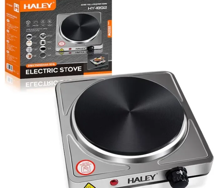 Plita electrica din Otel Inoxidabil HY-1892, Putere 1500W, Design Compact 29 x 8 x 25.8 cm, Ideala pentru Gatit Rapid si Eficient